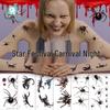Ruikalong Scary Halloween Waterproof Tattoo Stickers - Scorpion & Spider Designs