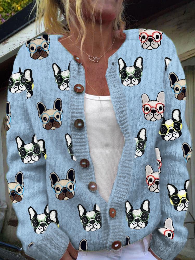 2026 foreign trade new 3D digital printing cardigan knitted jacket women's clothing early spring and autumn factory wholesale