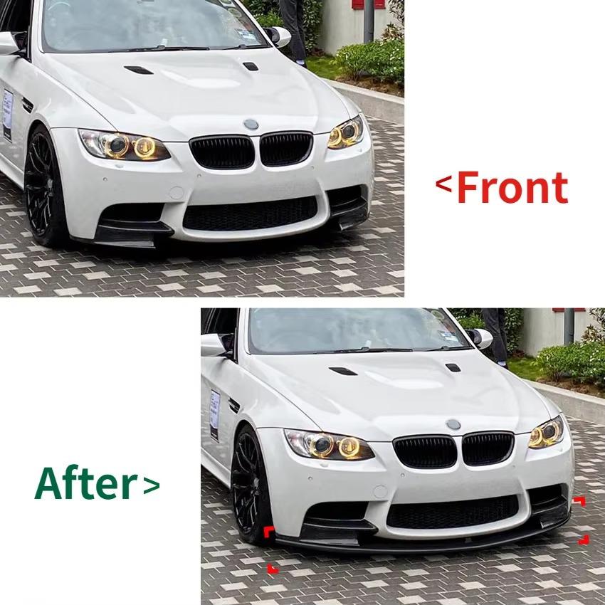 Front Splitter Spoiler Lip Trim for 2007-2013 BMW 3 Series E90