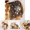 Premium Quality Resin Delicate Stuff Golden Fortune Elephants Ornaments For Stylish Home And Office Decoration