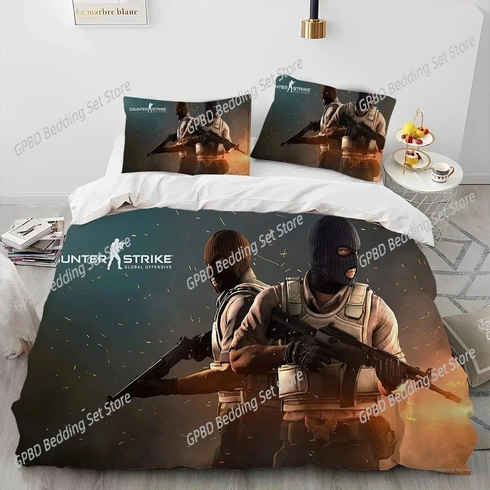 Comforter Cs Go Game Gamer Counter Strike Bedding Set Bedroom Soft Modern S Comefortable And