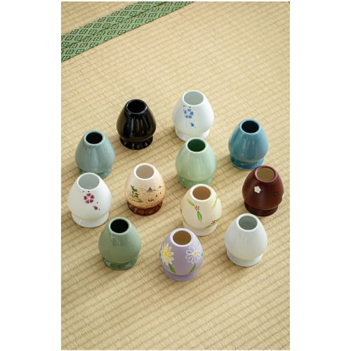 Hyakubontate Teseremoni Redskapssett med Matcha Visp - 4-delers sett med Chasen Holder, Chashaku og Chasaju (Teskje) - Det perfekte oppsettet for Pr