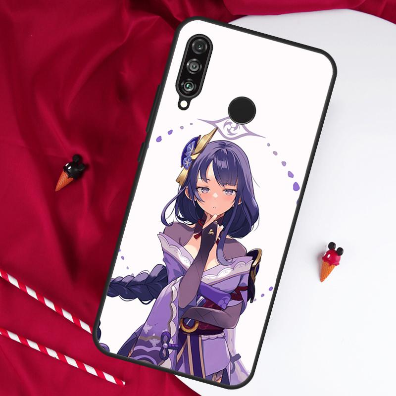 Genshin Impact Raiden Shogun For Huawei Nova 5T 9 10 SE 7i 8i 11i 12i Y73 Y90 Y70 Y72 Y61 Y91 Y60 P20 P40 P30 Lite Case
