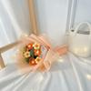 Puff Flowers Crochet Flowers Bouquet with Led Light Gifts Finished Knitted Flowers Home Decor Eternal Artificial Flowers