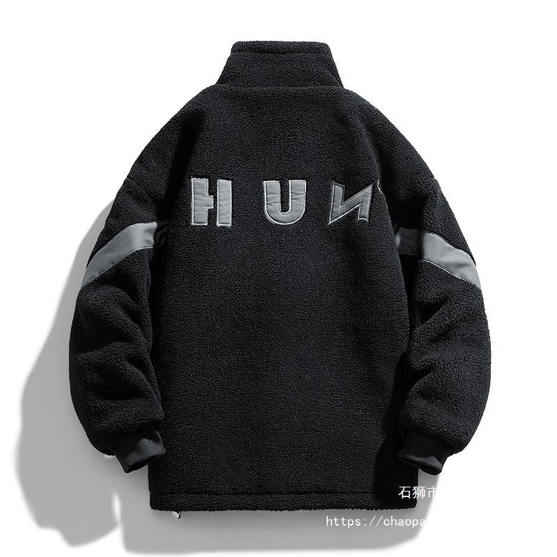 Japanese Trend Lamb Wool Cotton Clothes Winter New Austrian Velvet Thickened Cotton-padded Jacket Padded Couple Sweater