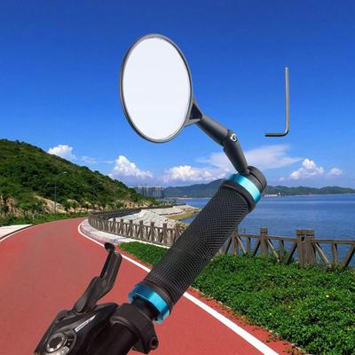 Bicycle Cycling Rear View Mirrors Adjustable Rotatable Handlebar Mounted Convex Mirror for Mountain