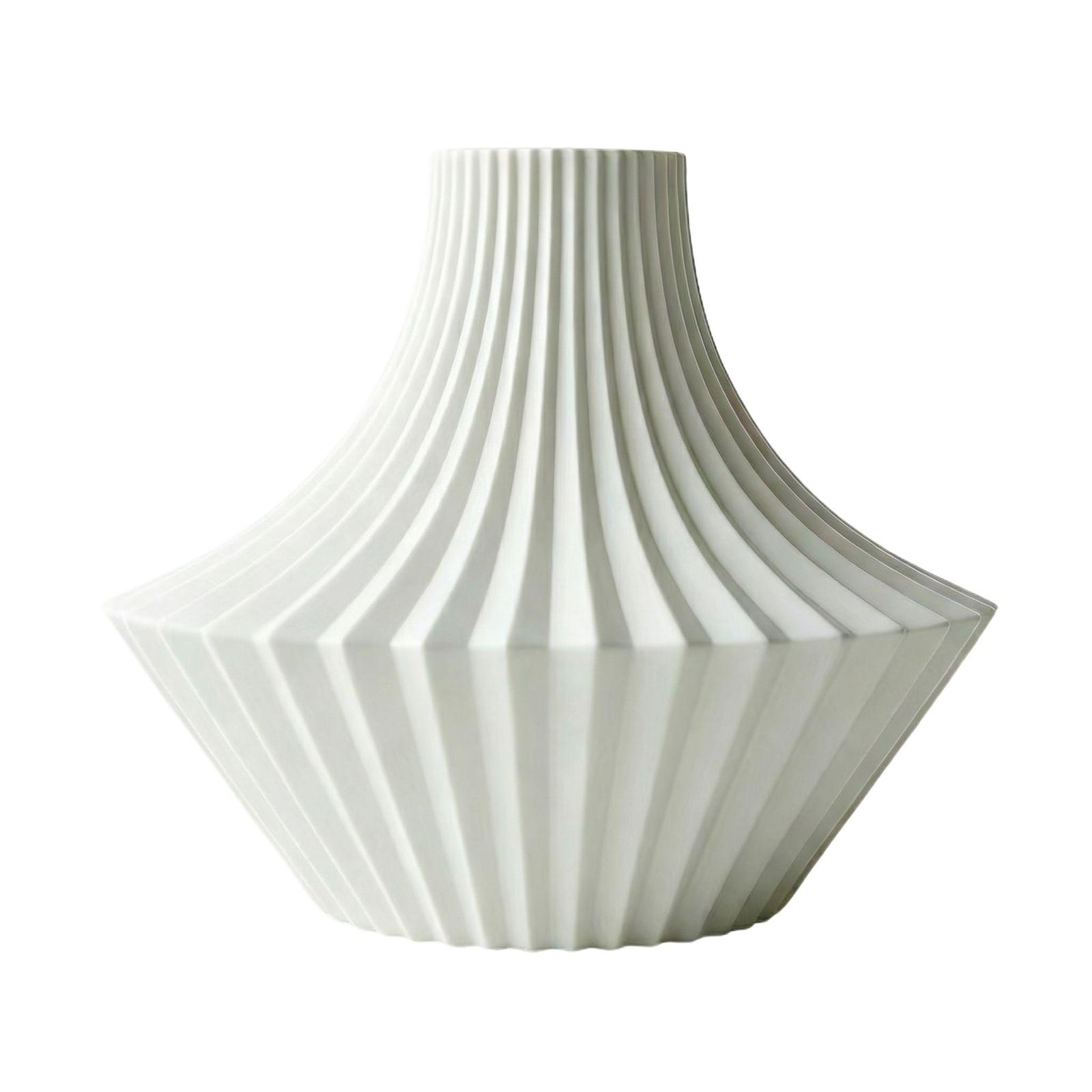 

3D Printed Art Vases Are A Great Choice For Gifts And Flower Arrangements. One Size білий