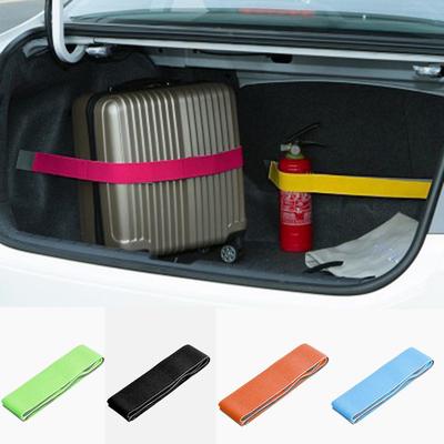 Car Trunk Storage Device Hook and Loop Fixed Straps Solid Color Magic Stickers KTY