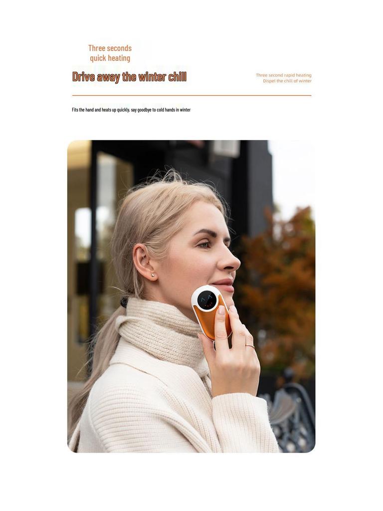 Portable Magnetic Electric Hand Warmer, Fast Heating & High Capacity