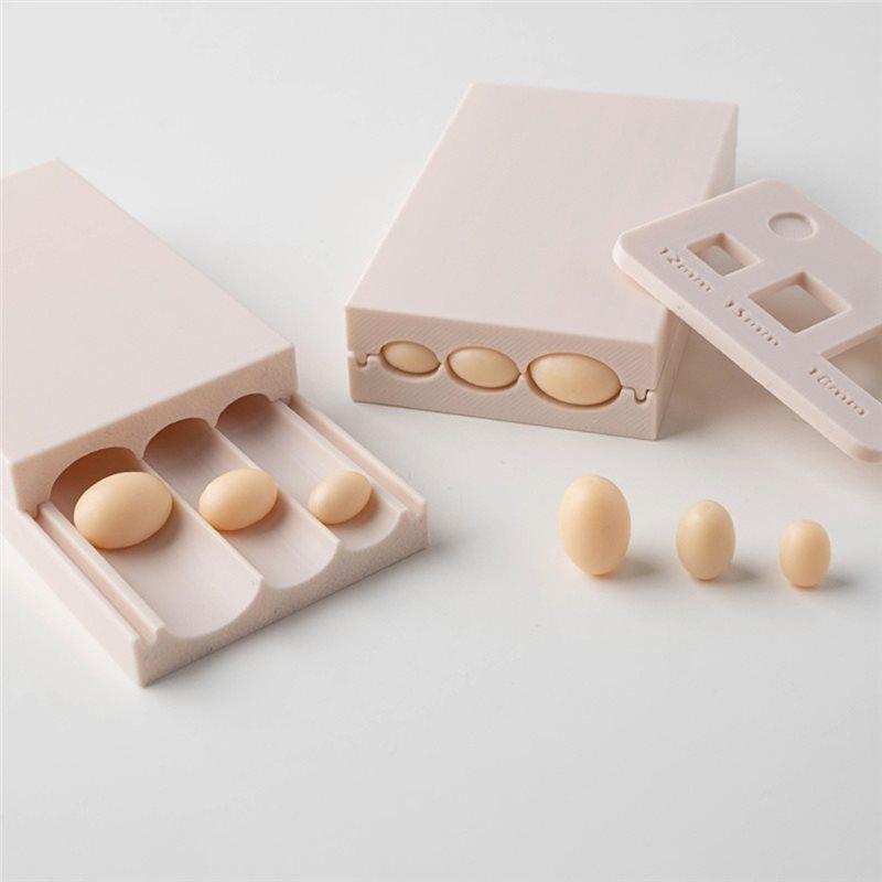 J1UL1N Polymer Clay Bead Craft Tool - 10/12/15Mm Bead Roller Mold