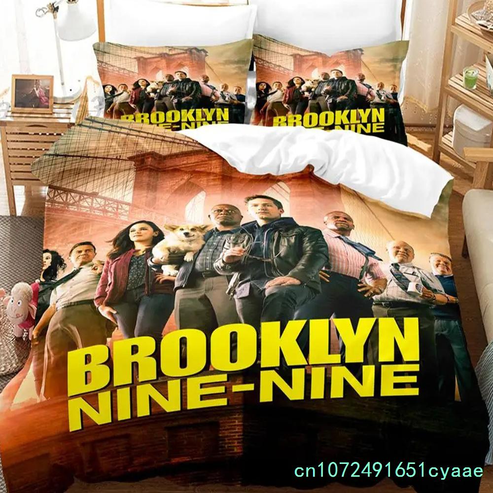 Brooklyn-Nine-Nine Bettwäsche-Set Einzelbett Twin Full Queen King Size Bettwäsche-Set Aldult Jungen Schlafzimmer Bettbezug-Sets 3D-Druck Neu