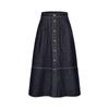 Anna Cove Women's Academy Style Denim A-Line Skirt