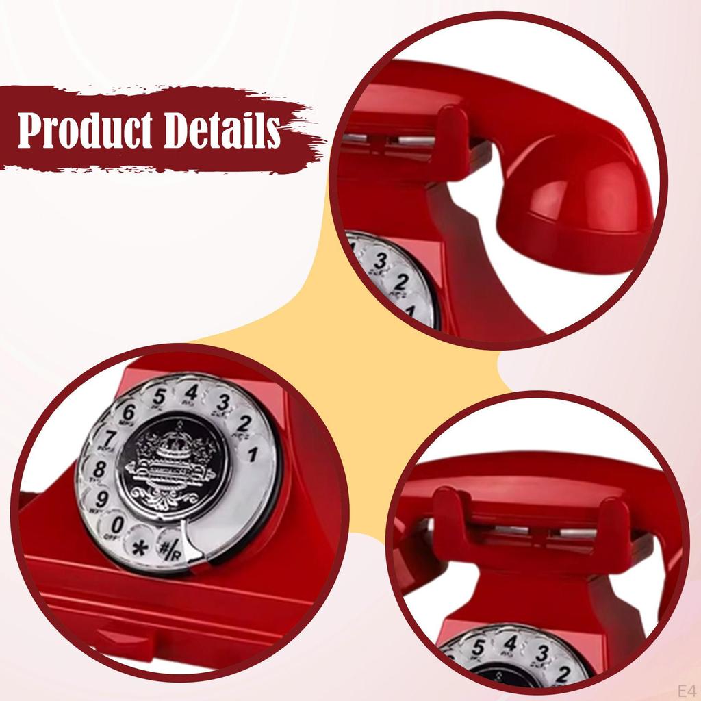 Audio Guest Book Phone Desk Telephone Model for Gathering Thanksgiving Home
