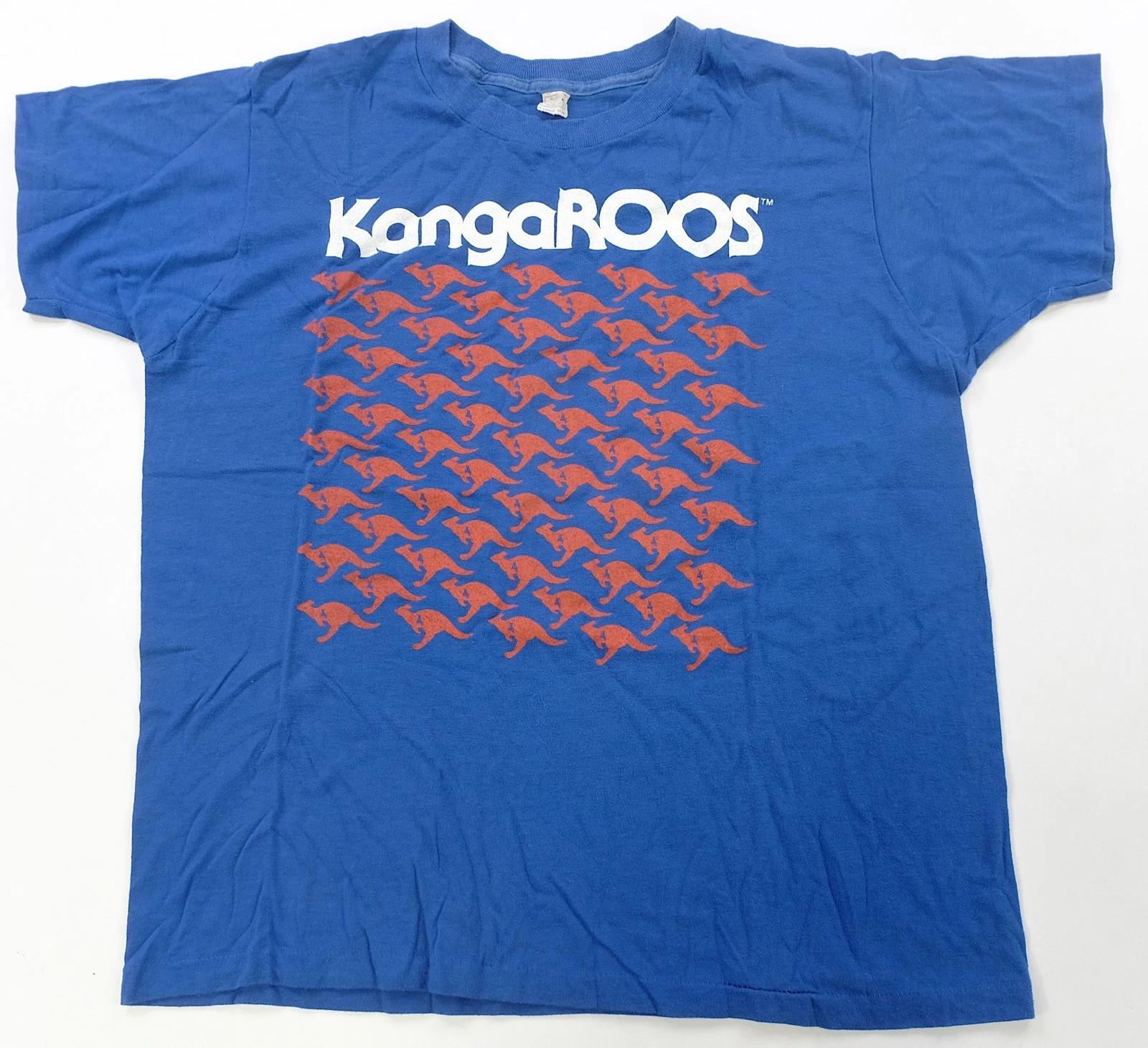 Rare Vintage KANGAROOS Kangaroo Graphic T Shirt 80s Athletic Sneakers Shoes XL L