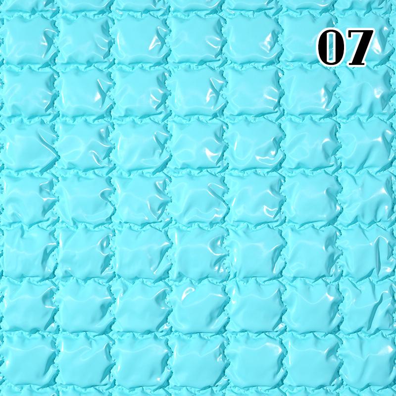 Waterproof PU Polyester Quilting Fabric Shiny Embossing Cotton-padded Fabric For Sewing Jacket Bags Furniture Upholstery