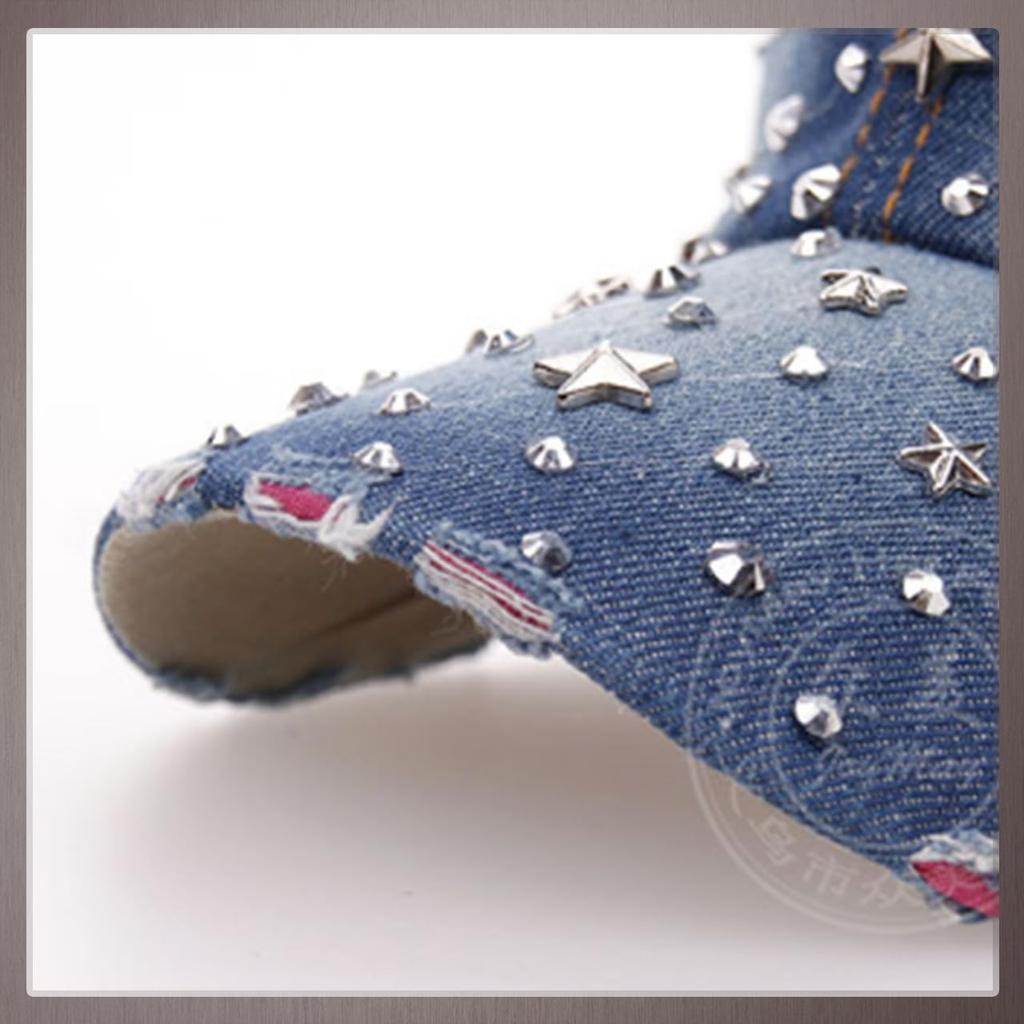 One Limitation Denim Star Night Sky Distressed Outdoor and CP273 Cap, Design, Style, Men's Women's, (Blue)