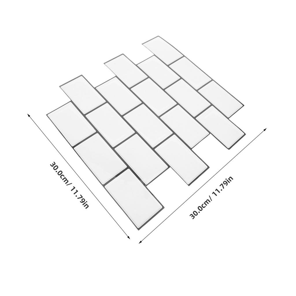 6Pcs Peel and Stick 3D Subway Tile Sticker Sheets,Black Waterproof PVC Self-Adhesive Wall Panels,Easy DIY Backsplash for Kitchen