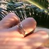 Fashion  Rose Gold Ring For Women  New Turkey Jewelry White Natural Zircon Engagement Ring Party Accessories