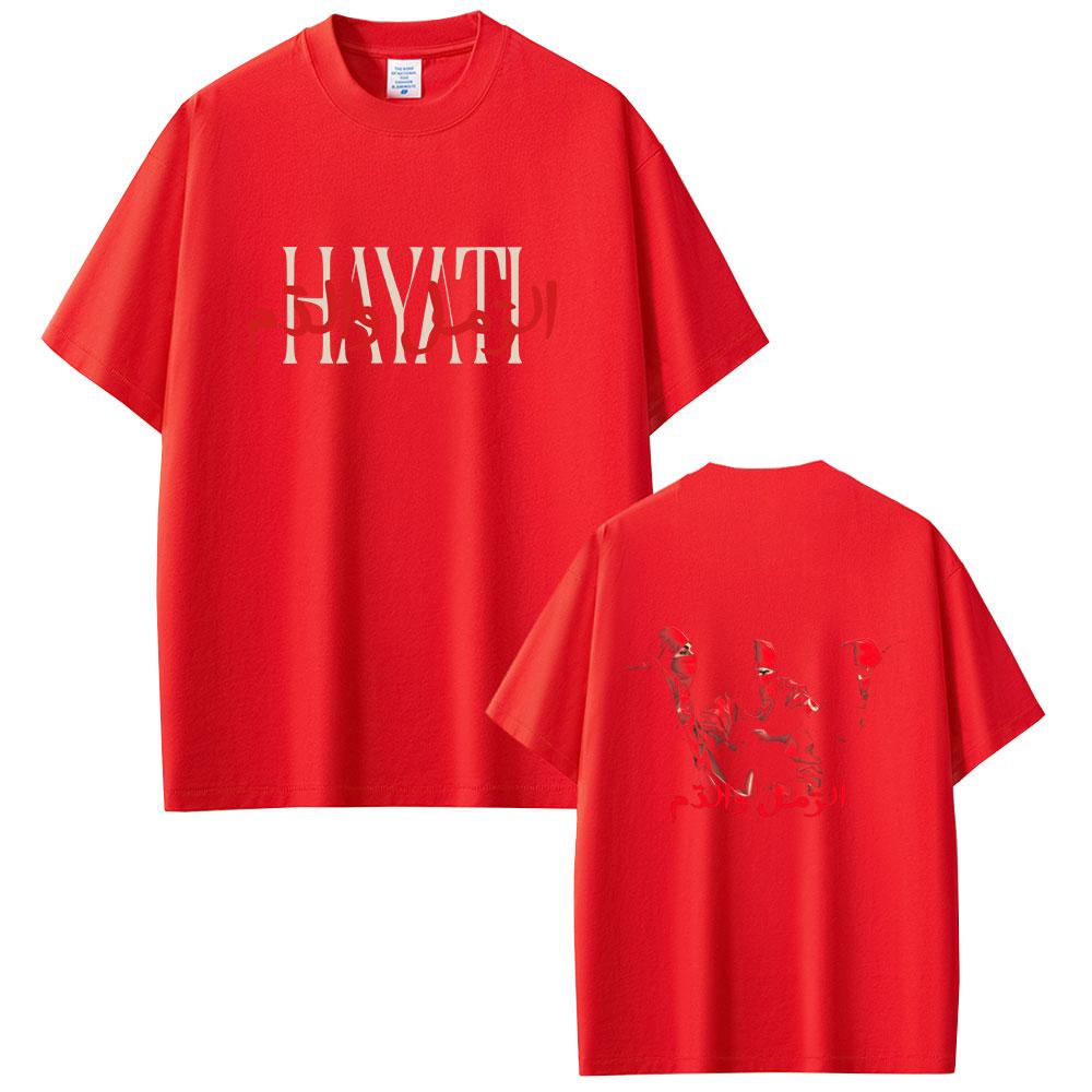 Rapper Niro HAYATI Album Graphic T Shirts Male Fashion Oversized Streetwear Men Women Casual Soft Cotton Short Sleeve Tshirt