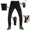 Men Women Motorcycle Riding Pants Tactical Cargo Jeans Green Blue Black Cotton Stretch Workwear Long Length