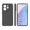 For Xiaomi Redmi Note 14 4G (164.84x78.15x8.16mm) TPU Case WANLONFENG MS Series Matte Back Cover with Tempered Glass