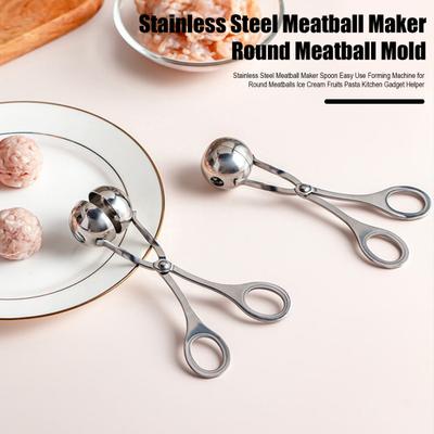 Stainless Steel Meatball Maker Fish Ball Rice Making Mold for Round