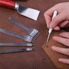 10 Pieces Leather Craft Tool Kit Hand Sewing Repair Kit Stamping Punching