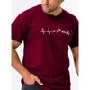 Summer Men's Round Neck Short Sleeved T-shirt Comfortable Fashionable Breathable Sweat Absorbing Printed Cotton T-shirt
