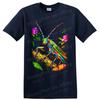 Grasshopper T Shirt Colorful Botanical Insect Art Nature Lover Graphic Tee Gift