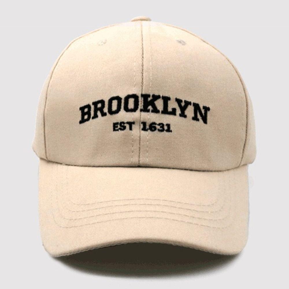 Creative Letter Embroidered Baseball Cap High Quality Breathable Snapback Hat Couple Hat Sunscreen Hat Daily Wear