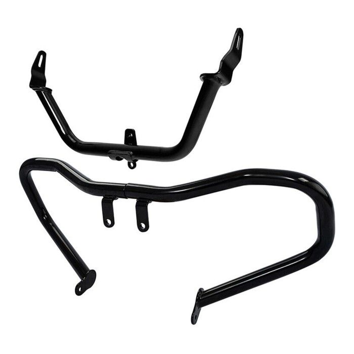 Engine Protection Bar Compatible with Harley Davidson Road Glide Special 15-23 Cylinder Guard Craftride CH6 Black