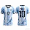 2026 Messi #10 Maglia da Calcio Argentina Unisex Asciugatura Rapida Maglietta da Calcio Adulti Bambini Maglietta Sportiva da Allenamento per Fan di Calcio Regalo