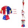 Magnifique costume d'Halloween pour fille avec un design Harley Quinn de Suicide Squad pour enfants