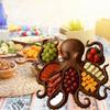 Octopus Charcuterie Platter Creative Wooden Octopus Modeling Fruit Snack Tray Table Decoration Ornaments Home Decor