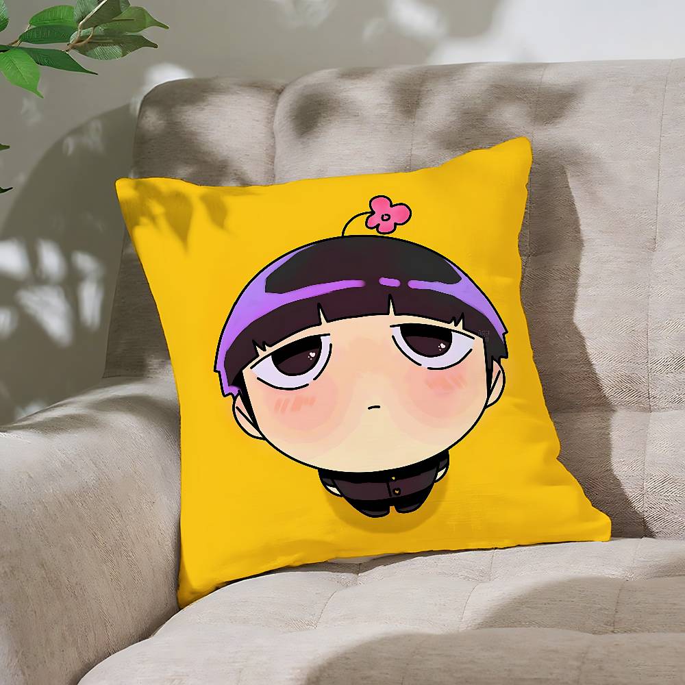Funny A-Mob Psycho-S 100 Pillow Case Cushion Cover Soft Cute Throw Pillow Case For Car Sofa Pillowcase Polyester With Zipper