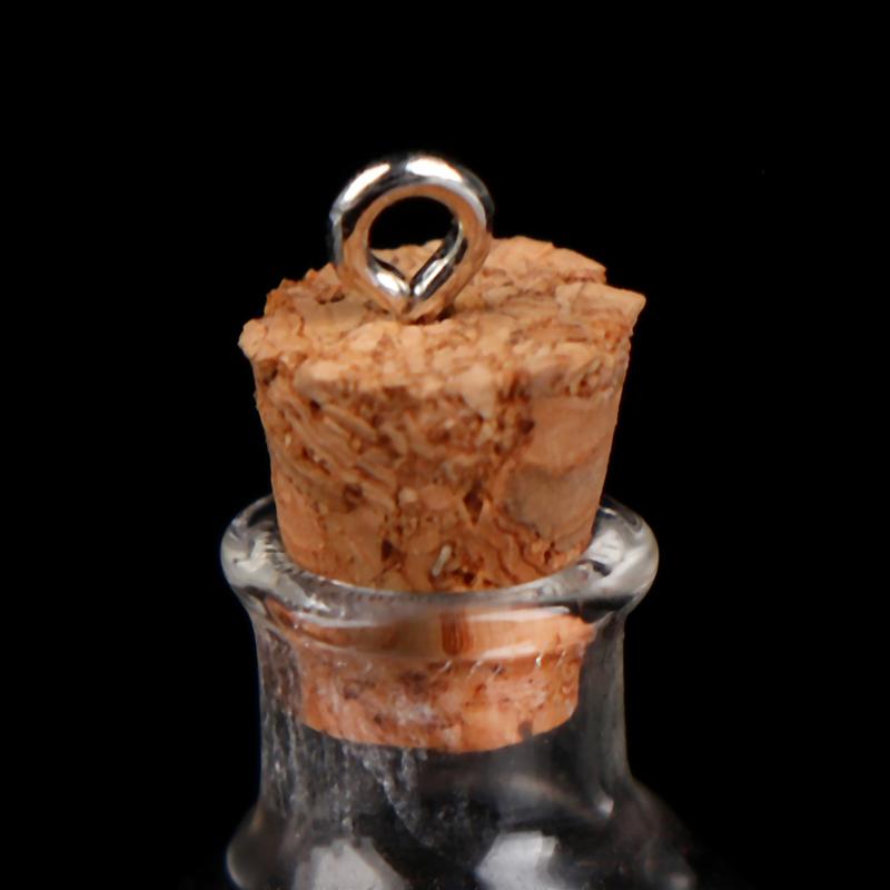 Lot de 10 Petites Bouteilles en Verre Bouteilles Transparentes Mini Bouteilles à Souhaits Avec Bouchons en Liège Mariage Noël Anniversaire Fête Bricolage Artisanat