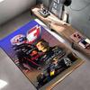 F1 Rennteppich, Max Verstappen Red Bull Oracle Racing Anzug Helm Auto Blaupause, Motorsport Fan Deko, Rutschfeste Matte
