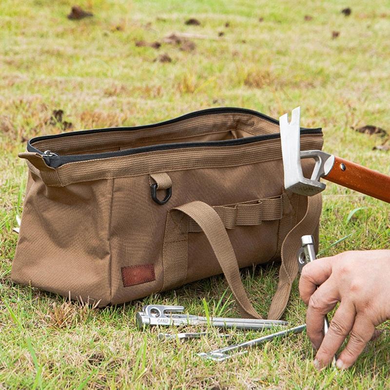Multifunctional Camping Tool Bag Foldable Storage Box Wide Mouth Large Capacity Storage Bag Multi Purpose Carry Bag