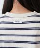 Sayu Striped Biscuit Short Sleeve T-Shirt Ivory