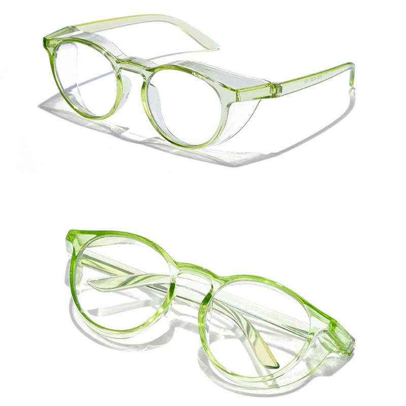 Safe Glasses Anti Splash Pollen Dust Wind Goggles Eye Protection Transparent Cycling Blu-Ray Blocking Women Men Gafes E102