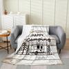 Contemporary Swirl Ring Line Art Pattern Comfortable Fleece Blanket Fit Living Room Bed Office All-match Simple Household Decor