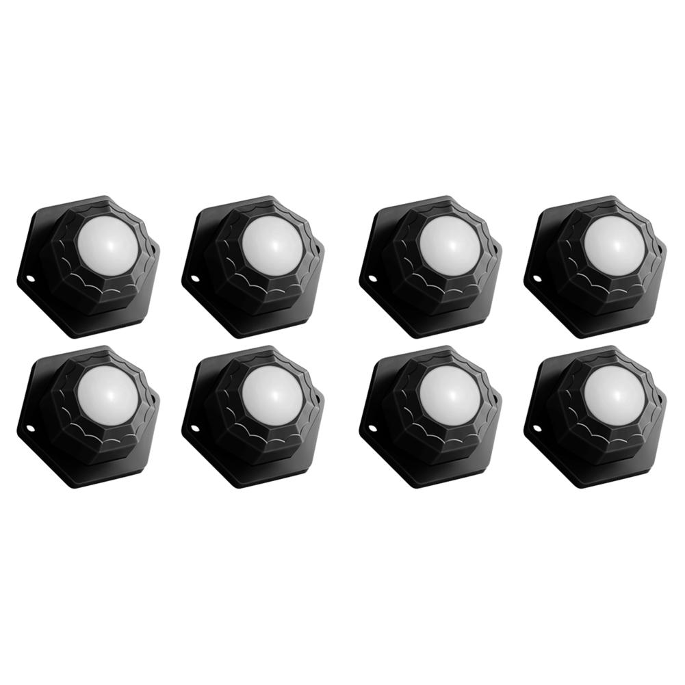 4-16Pcs Self Adhesive Type Mute Ball Universal Wheel 1 Beads Furniture Casters Wheels Stainless Steel Roller Wheel 360° Rotation