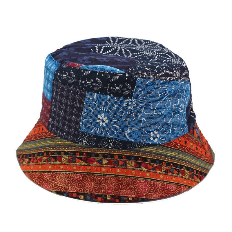 

Vintage Fisherman Hat For Men Women With Wide Brim Sunshade Unisex Summer Accessory Red Blue