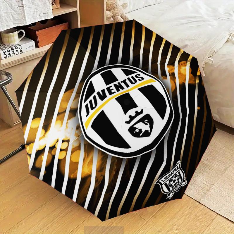 1PC Juventus Football Club Printed Umbrella Folding umbrella, automatic umbrella 8-Frame for Travel, camping Fan gifts Christmas Gifts