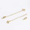 18K Gold-Plated Dolphin Shell Tail Extension Chain for DIY Bracelets/Necklaces with Lobster Clasp – High Color Retention, Fashionable Light Luxury