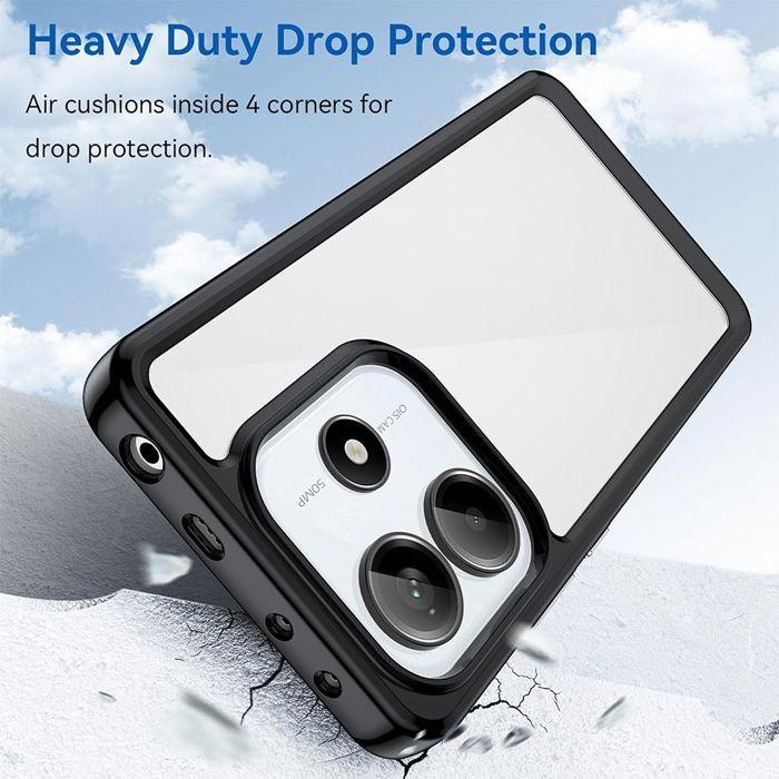 Schutzhülle - E.F.Connection - für Xiaomi Redmi Note 14 5G - Stoßfest - Silikon - Harte Rückseite