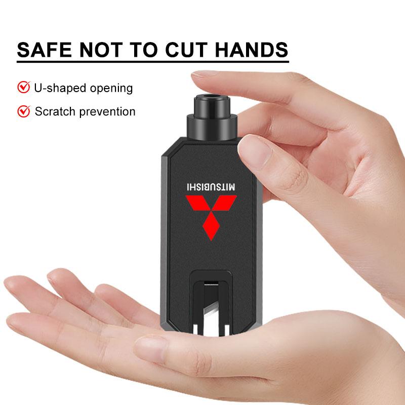 Car Window Breaker Hammer, Seatbelt Cutter with Keychain Car Escape Tool For Mitsubishi Ralliart Lancer 9 10 Outlander 3 Pajero
