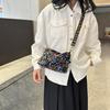 Yogodlns Luxury Women Sequins Wide Strap Shoulder Bag Fashion Shine Casual Crossbody  Bag Female Hip Hop Belt Bags Trend