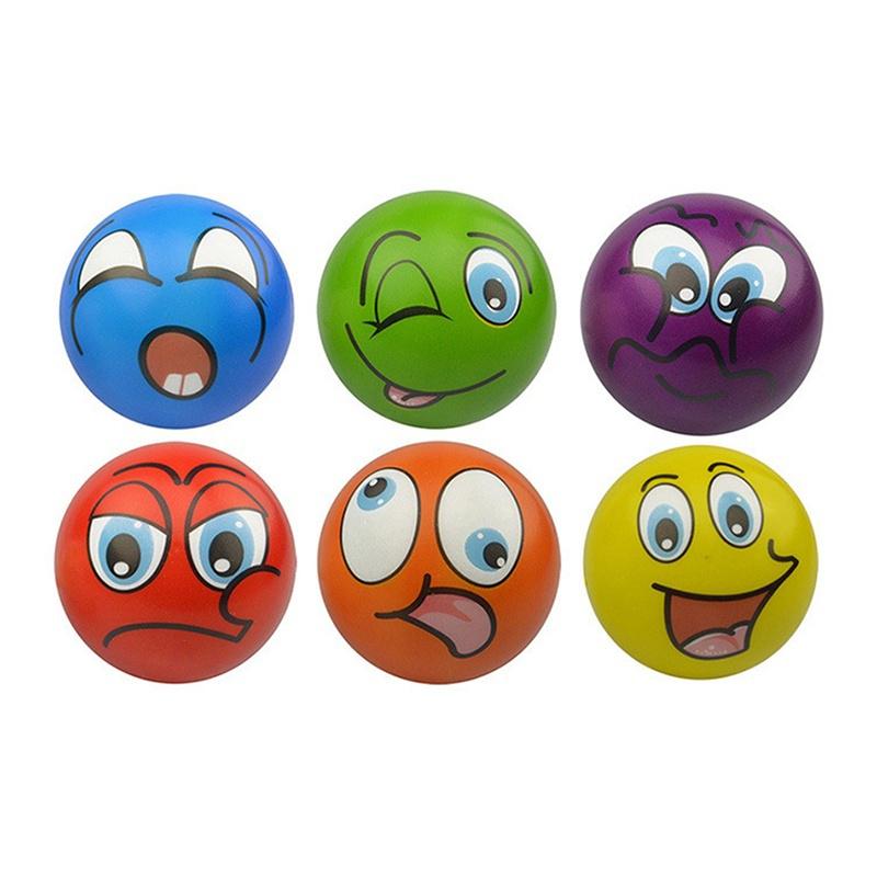 

6pcs Fashion Emoji 12 Inch Inflatable Swimming Pool Party Water Game Balloons Beach Ball Toy Wholesale