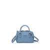 JILL STUART 2WAY Melty Mini Bag, Caviar Shibo Elegant Leather Texture, Sax Blue